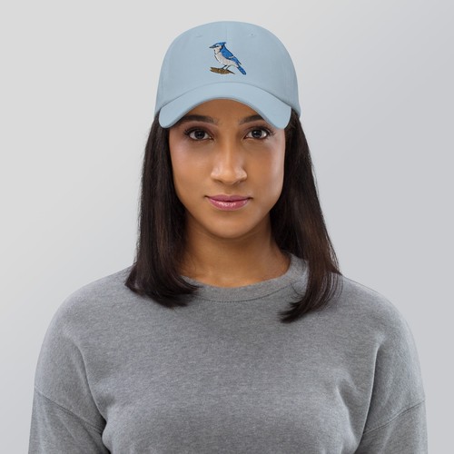 Blue Jay Embroidered Bird hat - Picture 95 of 114