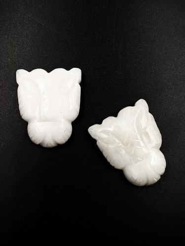 Handmade Carve Tiger Face Stone, Animal Carving Tiger Pendant, Jaguar Charm Bead - Picture 59 of 99