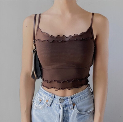 brown lace tank top urban outfitters