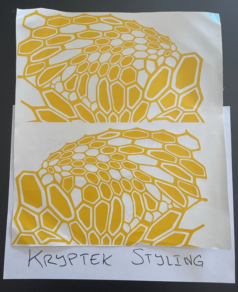 Высокотемпературный виниловый трафарет для огнестрельного оружия Duracoat 10 x 12 дюймов - стиль Kryptek 2 - Изображение 2 из 4