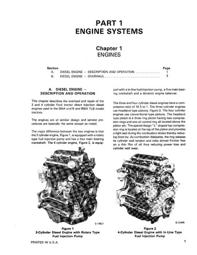 555A 555B 655A SERVICE REPAIR FITS FORD TRACTOR LOADER BACKHOE -PAPER MANUAL - Picture 8 of 13