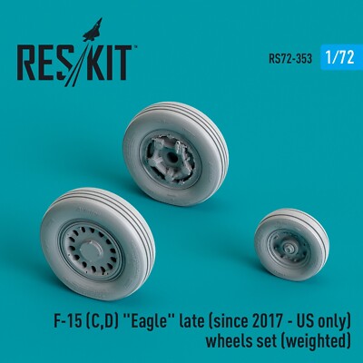 1/72 ResKit RS72-0353 F-15 (C,D) ''Eagle'' late (since 2017 - US only) wheels set