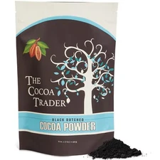 	The Cocoa Trader Black Cocoa Powder for Baking Dutch Unsweetened 1lb	