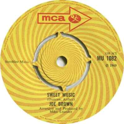 Joe Brown Suzanne / Sweet Music Vinyl Single 7inch MCA Records