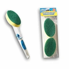 Scrub Buddies Soap Dispensing Sponge Brush with Two Refills