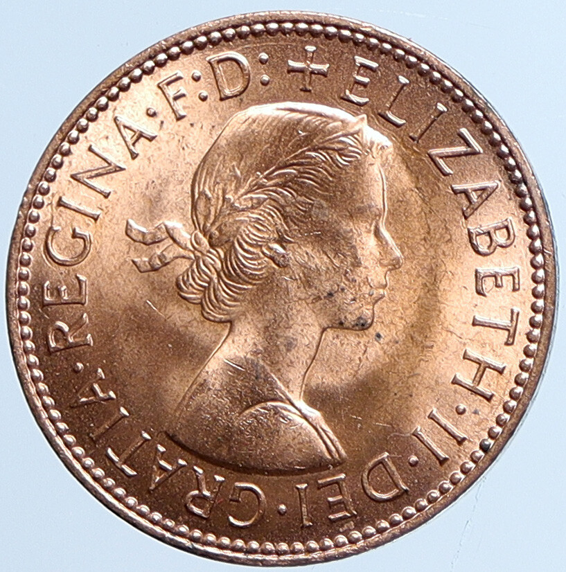 1967 UK Great Britain QUEEN ELIZABETH II Old Vintage 1/2 HALF