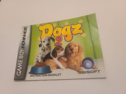 Dogz 2 Nintendo Game Boy Advance GBA MANUEL D'INSTRUCTIONS UNIQUEMENT GameBoy - Photo 1/2