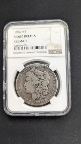 1894 O Morgan Silver $1 Dollar Coin - NGC Good Details