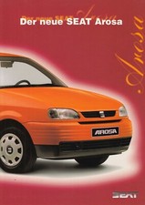 Seat Arosa classic car high gloss brochure 61