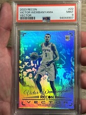 2023-24 Panini Recon Victor Wembanyama Vector Rookie RC #22 ROY Spurs PSA 9
