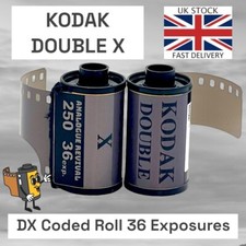 Eastman Kodak Double X, 35mm Film, Fresh Stock, 36 Exposures, DX Coded Canister