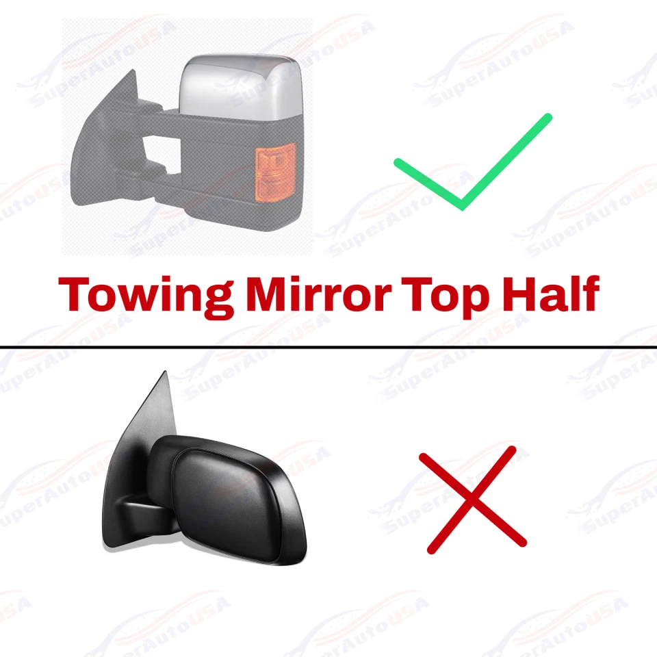 Tapas de cubierta de espejo retrovisor con impresión de fibra de carbono Super Duty para Ford F250 F350 F450 2008-15 Foto 4 de 4