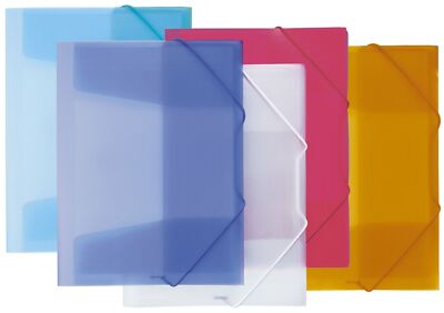 Pagna  21638-04 Gummizugmappe Lucy Basic - A3, gelb, PP, 3 Einschlagklappen