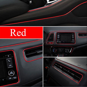 Details About 5m Line Car Van Interior Decor Red Point Edge Gap Door Panel Accessories Molding