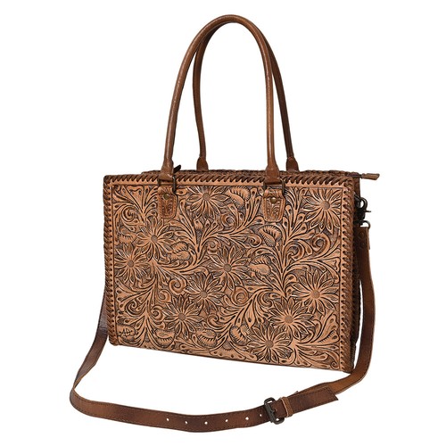 AD American Darling Briefcase Hand Tooled Genuine Leather Women Bag Western - Bild 3 von 83