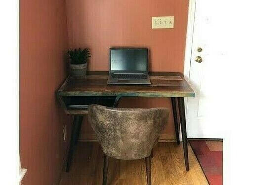 Unafurni Rustic Computer Desk Vintage Industrial Simple Writing