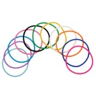 10 Pcs Luminous Hair Ties Jelly Glow Wristbands Rainbow Jelly Bracelets