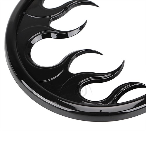 Front Speaker Grill Trim Black Flames For Harley Batwing Touring Glide 2014-2022 - Bild 4 von 11