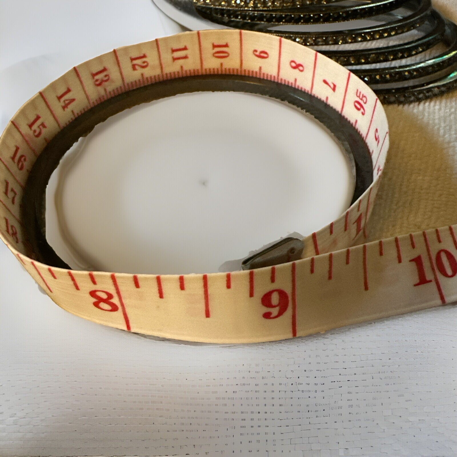 Metallic Rhinestone Bangle Bracelets - image 3