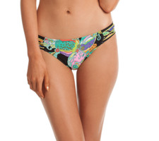 Trina Turk Sea Garden Shirred Side Bikini Bottom Women's Sz 14 L6330