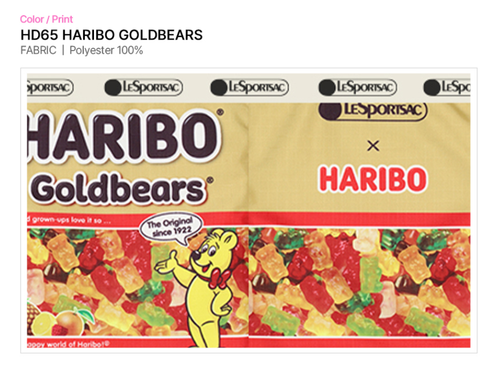 Bolsa LeSportsac HARIBO Goldbears con cremallera 1130.HD65 beige envío FedEx - Imagen 6 de 6