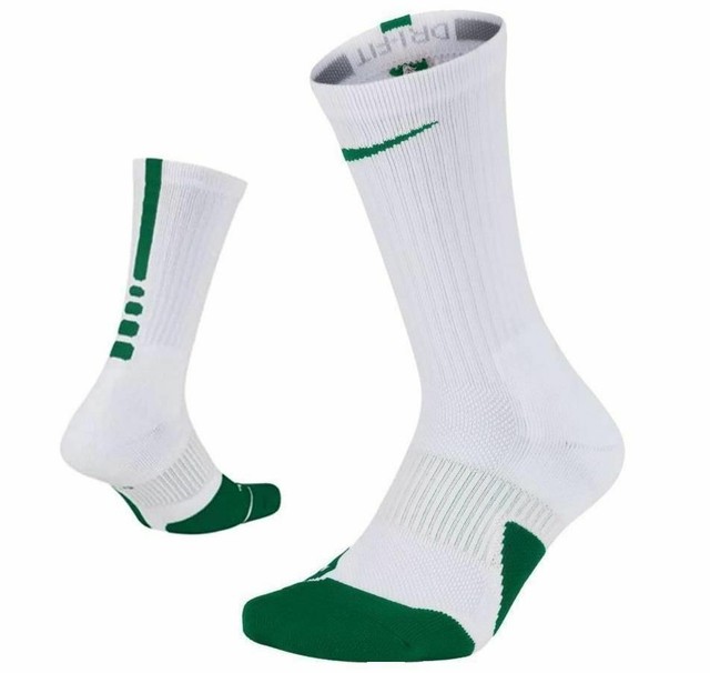 green and white basketball socks