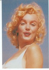MARILYN MONROE IN WHITE BATHING SUIT CLOSE UP---BY SAM  SHAW(105-227)-4X6(#52*)