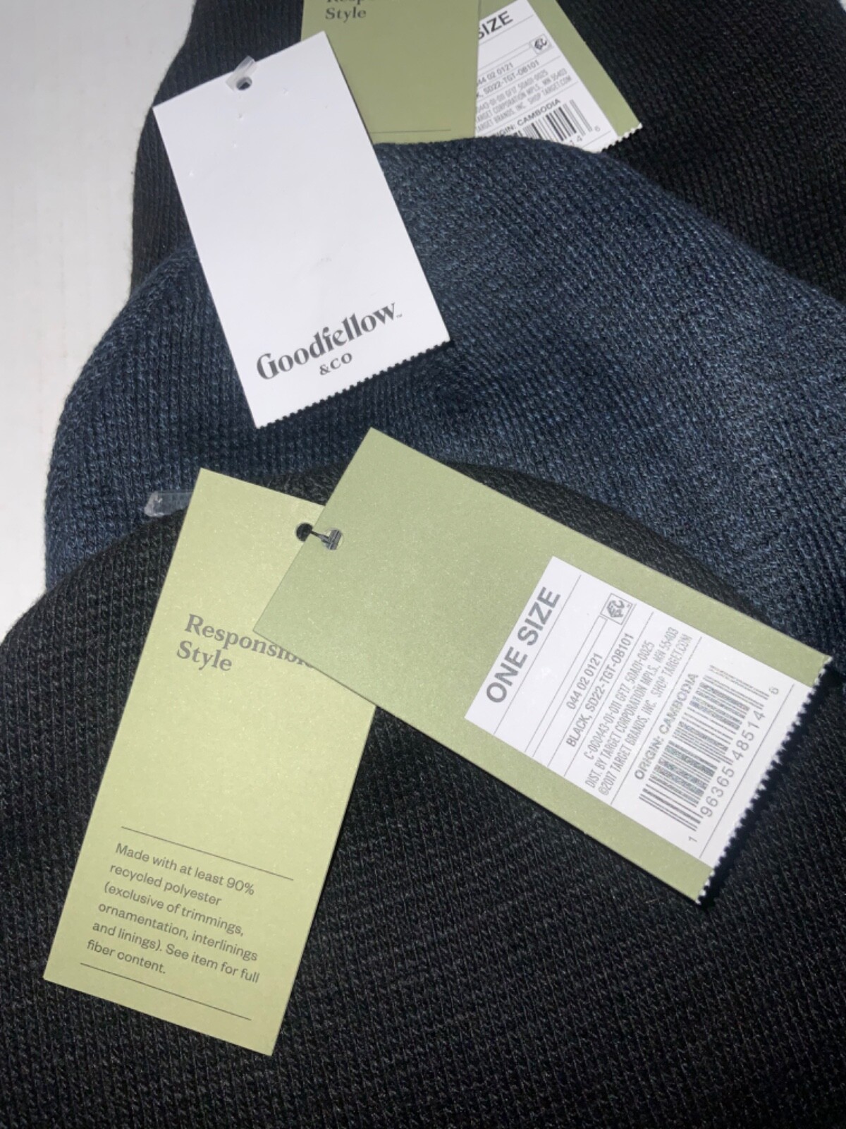 Men27s+Circular+Knit+Beanie++Goodfellow+26+Co.+Black.+One+Size.+.+T