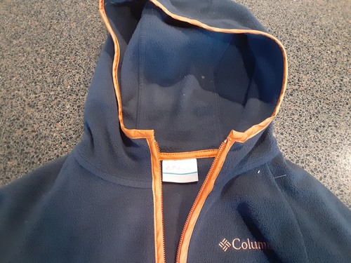 Columbia Fleece Hooded Pullover Youth Large #S75 - Picture 3 of 5