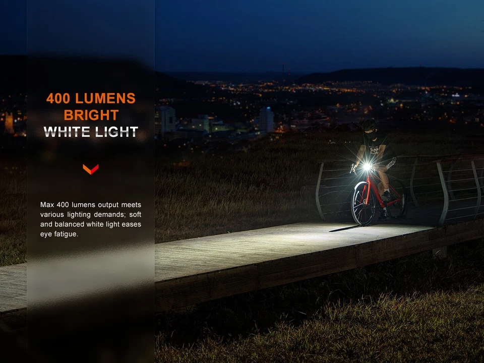 Fenix BC15R USB-C Charging 400 Lumens LED Bicycle Bike Light - Image 3 of 4