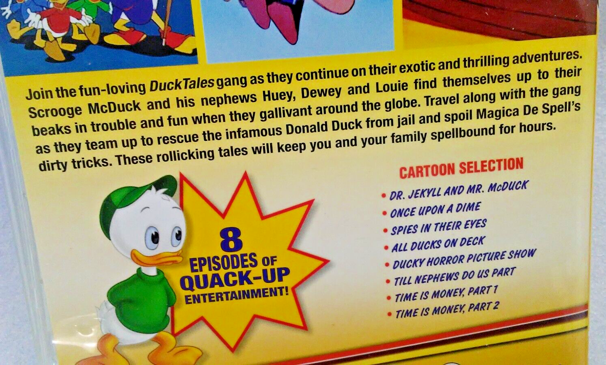 DVD DuckTales Volume 3, Disc 2 - 8 Episodes (DVD, Disney