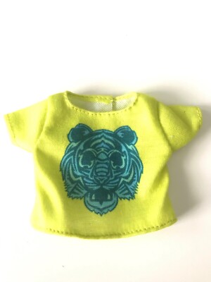 Creatable World Doll Fashions Clothes Lime Green Tiger T Shirt