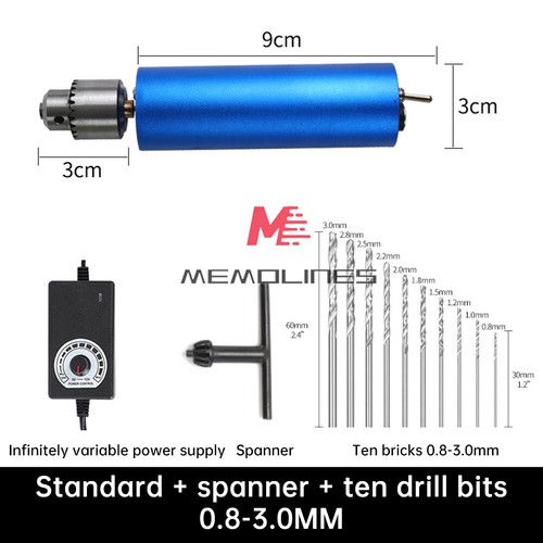 Handheld Mini Electric Grinder Set Stepless Speed-adjustable Polishing Engraving - Picture 3 of 22