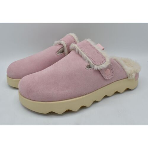 Sorel Womens Size 9.5 Viibe Vintage Pink Suede Cozy Lined Clogs Mules Shoes
