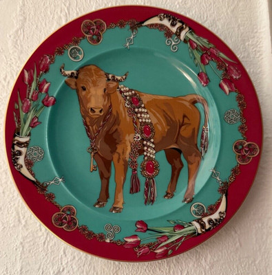 Rosenthal studio-line  Wandteller  18 cm Zodiac Ochse Year of the Ox 2021