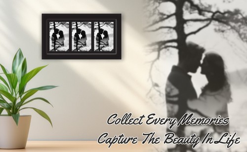 White Multi Picture Glass Frame 4 Photos Aperture 4" x 6" Photos Collage - Picture 7 of 15