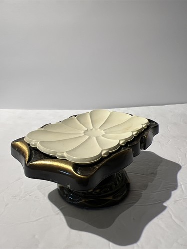 Vintage Amerock Carriage House Brass Soap Dishes/Holders Pedestal 1970's - Picture 2 of 9