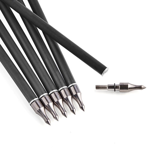 31" Pure Carbon Arrow ID6.2mm SP250-600 Archery Compound Recurve Bow Hunting DIY - Picture 8 of 18