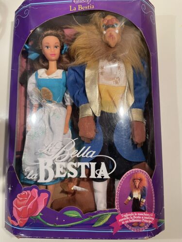Barbie Mattel La Bella e La Bestia Disney anni 90 - Afbeelding 1 van 11