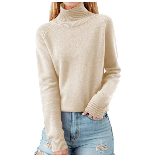 Damen Pullover Langarm Freizeit Rollkragenpullover - Bild 19 von 38