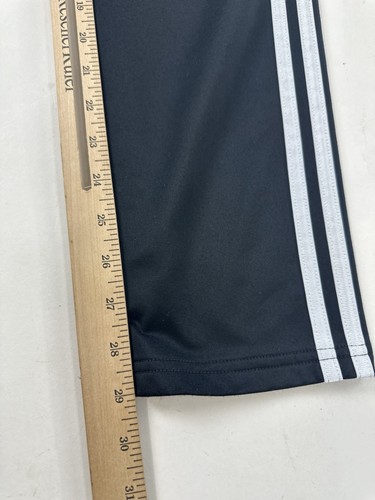 Adidas Pants Boys L Large 14/16 Black Tapered Soccer Track Pant - Picture 6 of 7