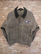 Filson 623N Field Jacket Large 42 Uomo USA Panno di Latta Cerato Caccia Mackinaw Cappotto