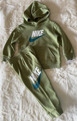 NIKE  SPORTSWEAR Baby Boy s Fleece  Hoodie /Joggers Outfit, 2-piece set, 18M