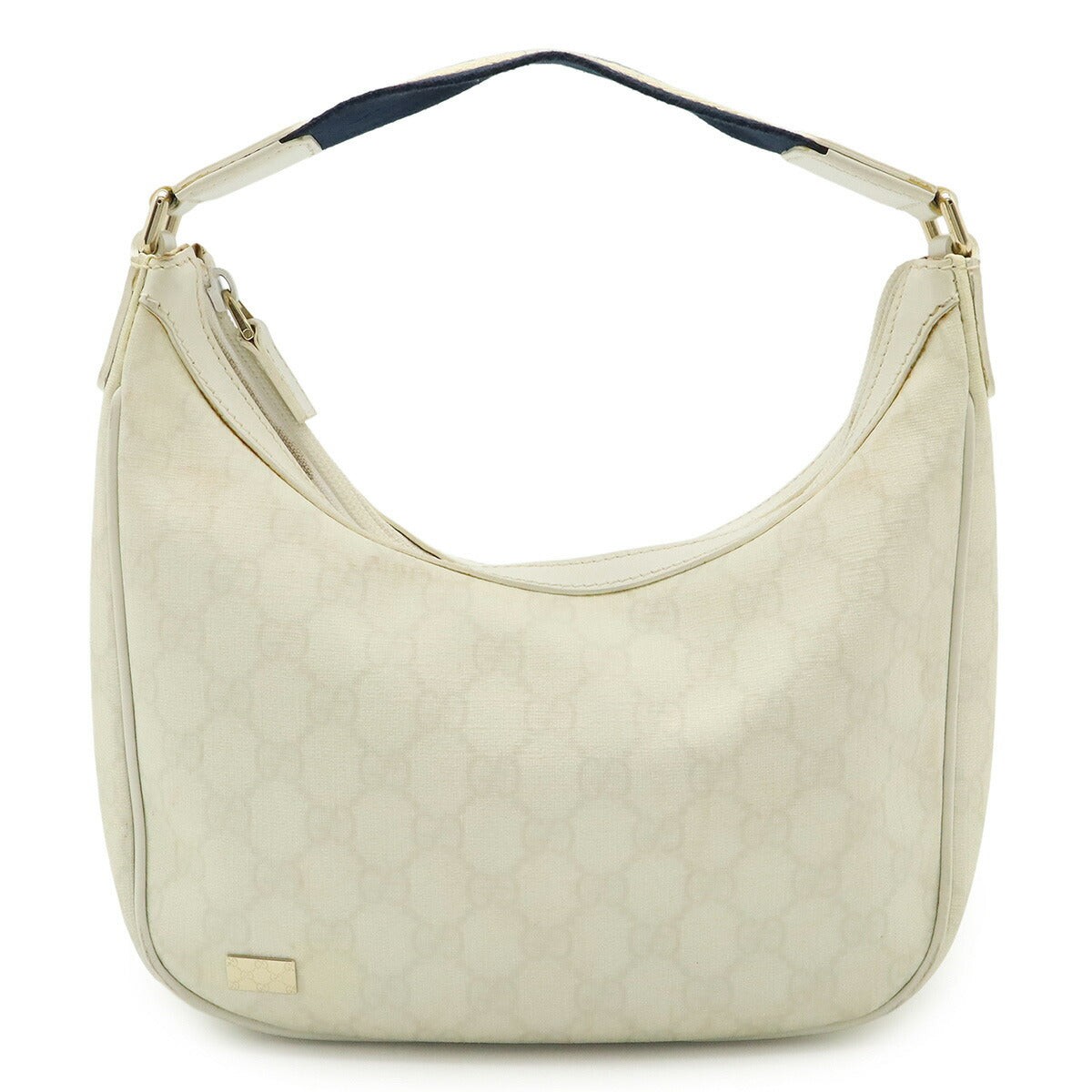 Gucci GG Supreme Shoulder Bag in White PVC Leather for Women One Size