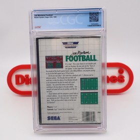 SMS Sega Master System JOE MONTANA FOOTBALL - CGC GRADED 9.9 B+! NEW & Sealed!
