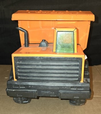 RARE Tonka Mighty Diesel Dump Truck Vintage Orange B.J.'s