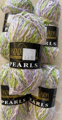 Lot of 5, Cascade Yarns PEARLS, 50gm/120yd, Cotton/Viscose, col#9518 Multicolor