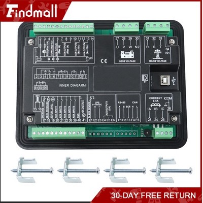 Findmall Generator Controller For Diesel/Gas Genset Parameters Monitoring DC62D