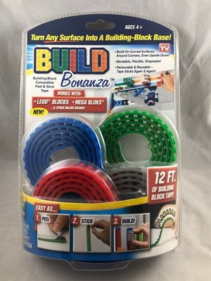 Build Bonanza Building Block Tape 12 ft  Mega Bloks Compatible