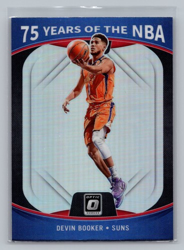 Devin Booker #29 2021 Panini Prizm 75 Years of NBA Optic card